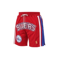 X Just Don 76ers Retro Mesh Basketball Shorts, Casual Sports Shorts, Knit Shorts SHORMO20277-P76RDRY