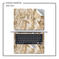 10-17.3 Inch 2PCS Marble Cover DIY Laptop Sticker Laptop Skin PVC Waterproof Scratch Resistant Decal