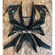 HLD Coverset RS150 V1/V2 Hijau Lumut Army Green Stripe Custom Siap Tampal Stripe