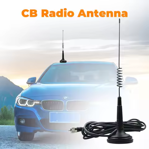 26-28MHz CB Radio Antenna Mag-1345 Magnet Base with 4 Meters feeder Cable 27MHz High Gain PL259 Conn