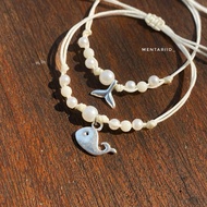 BraceletIVORY | Bracelet adjustable mermaid whale shell beach theme pearlTALI | BEACH BRACELET