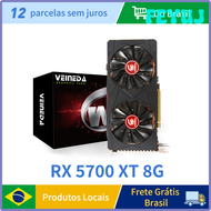 FEYUJ VEINEDA การ์ดจอ RX5700XT 8G เกม GDDR6เกมอิสระคอมพิวเตอร์เดสก์ท็อปเกินกว่า2560เฉดสี CPU Placa D