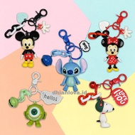 GANTUNGAN Keychain / Disney Mickey Minnie Stitch Snoopy Mike Monster inc