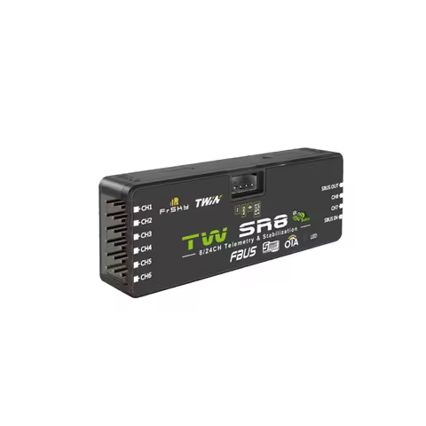 FrSky TW SR8 Receiver E5 2.4G 8CH GL300MHz-1G 60CH 9010M 15000M Long Range Receiver for RC Model Con