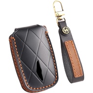 Leather Key Fob Cover Fit for Genesis GV60 GV80 G70 G90 2025 2024 2023 Remote Key Fob Case Protector