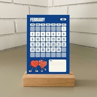 2025 Desk Calendar Portrait Cute Illustration / Desk Calendar 2025 Custom Aesthetic Calendar 2025 | 