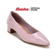 Bata บาจา Flexible รองเท้าคัทชูแบบสวม ทางการ รองรับน้ำหนักเท้า สูง 1.5 นิ้ว สำหรับผู้หญิง สีชมพู รหัส 6505881