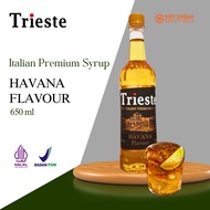 Trieste syrup rasa HAVANA / JAMAICA RUM Sirup Kopi Premium Italia