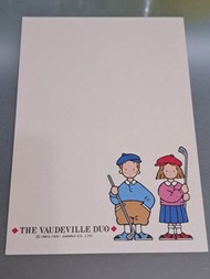 Sanrio Vaudeville Duo Postcard 1991 絕版明信片