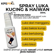 KPSPro Spray Luka Kucing Spray Ubat Kurap Kucing Gatal Solution Iodine 30mL