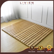 Tempat Tidur LIVEN Alas Kasur Palet Kayu Milea Divan Matras Bed Alas Kasur Murah Single 120x200 LIVIEN Furniture