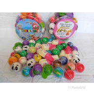 PERMEN VIRAL BEBEK TIKTOK BOLA DUNIA SMILE / PERMEN KARET / TROLLI KOREA / BUBBLE GUM TOPLES ISI 50P