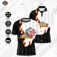 Street Jersey Red Jersey Retro Collar Shirt Sublimation Jersey Retro Viral