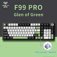 AULA F99PRO Gaming Mechanical Keyboard 99 Key Three Mode Wireless Hot Swappable Gasket Structure Cus