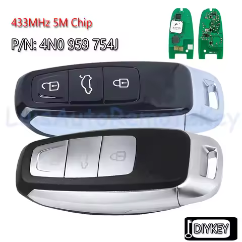 3 Buttons KYDZ MLB 5M Smart Remote Car Key Fob 433MHz 5M Chip for Audi A4 A5 A6 A7 A8 P/N: 4N0 959 7