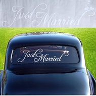 Just Married Wedding Car Window Banner Sticker Decal Vinyl Personalised Decor Car decoration Wedding