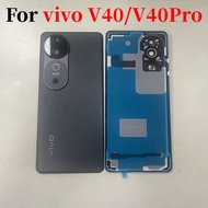 ฝาหลังปิดโทรศัพท์กระจกด้านหลัง V40Pro สำหรับ Vivo V40แบบใหม่ดั้งเดิมสำหรับ V40เคสปลอกหุ้มช่องหลังพร้