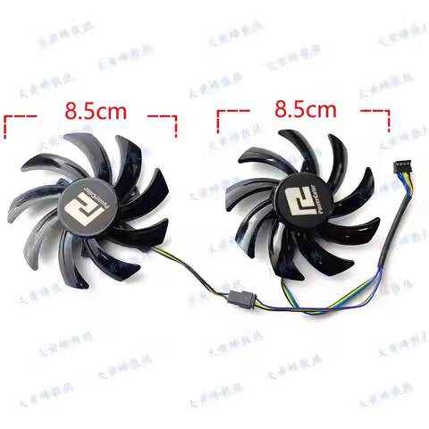New Cooling Fan for POWERCOLOR RX5500XT RX5600XT RX5700XT RX6600XT RX6700XT GraphicS Card