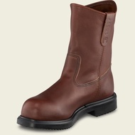 100% Original RED WING PECOS Safety Shoes (SIRIM / DOSH APPROVED) 9 Inch Pull-On Boot Brown 8241 REDWING SHOES