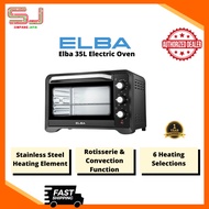 Elba 35L Electric Oven | 1600W | 6 Heating Selection | 60 Mins Timer | Stainless Steel | EEO-G3519(B