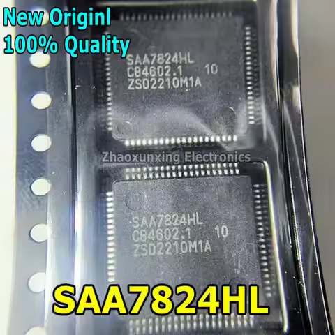 1~5PCS New SAA7824HL SAA7824 QFP-80 Chipset