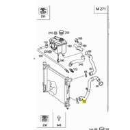 Lower Water Pipe (No.10) Mercedes-Benz C-Class W203 C180 C200 C230 M271 Kompressor Engine