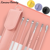 6Pcs Ear Cleaner Kits Earpick Sticks Earwax Remover Ear Pick Cleaning Ear Cleanser Spoon Earpick Bea