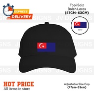 [ CAP ] MAJU JOHOR FLAG EMBROIDERY/ SULAM DESIGN ON BASEBALL CAP