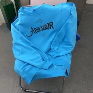 เสื้อสเวตเตอร์คอกลมแขนยาวผ้าขนแกะลายตัวอักษร Ader Error Small สำหรับผู้ชายและผู้หญิง แฟชั่นฤดูใบไม้ร