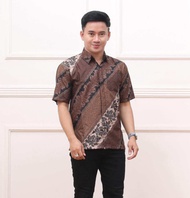 Bisa COD Kemeja Batik Lengan Pendek Baju Batik Buat Kondangan Hajatan Pelandang Kantoran Dan Seragam