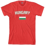 Threadrock Men'S Hungary Flag T-Shirt Hungarian Budapest Soccer