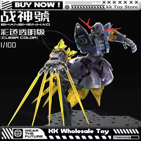 ABAWAKONG 1/100 MG MSN-02 Zeong clear color RG Enlarged Version Assembly Model Kits Plastic skeleton