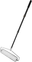 Generic Sand Trap Rake, 304 Stainless Steel Bunker Course Rake with Retractable Aluminum Alloy Pole 