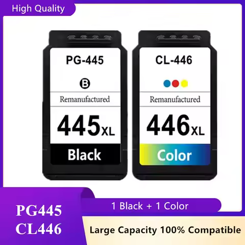 PG445 CL446 Ink Cartridge 445XL 446XL Compatible For Canon Pixma MX494 MG2440 MG2540 MG2940 IP2840 M
