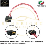 PERODUA MYVI 1.0 / VIVA / KENARI / KELISA IGNITION PLUG COIL SOCKET ( 3 PIN ) 90048-52130 / PC-L022-