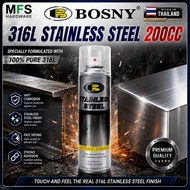(100% thailand)BOSNY B120 100% 316L STAINLESS STEEL SPRAY PAINT 200CC