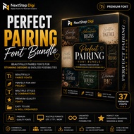 Perfect Pairing Font Bundle | 37 Premium Fonts | Script, Handwritten, Display & Calligraphy Fonts | 