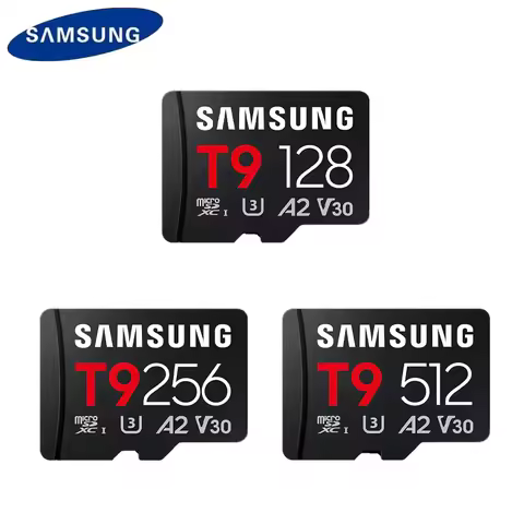Samsung T9 microSDXC Card TF Card 128GB 256GB 512GB C10 U3 V30 A2 Up to 200MB/s Memory Card 4K Video