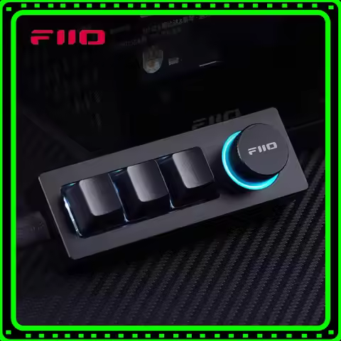 FiiO KB1K Mechanical Keyboard Magnesiumn Aluminum Alloy Musical Knob Mini Keyboard Keycap Laptop Rem
