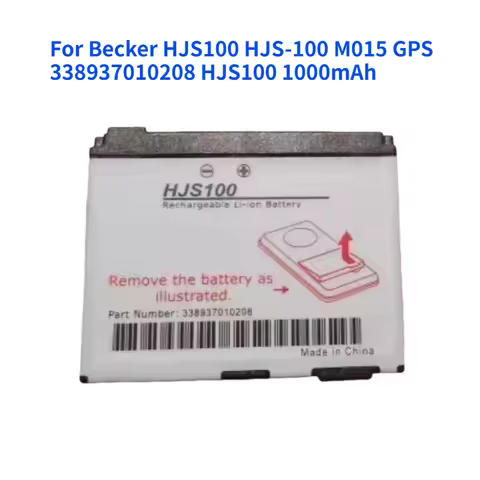 For Becker HJS100 HJS-100 M015 GPS 338937010208 HJS100 1000mAh Rechargable Battery