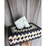 Sarung Kotak Tisu Kait / Crochet Tissue Box Cover / Barang Kait / Tissue FaceMas  / TBC