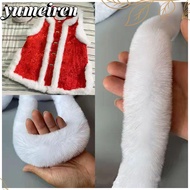 YUMEIREN Furry Ribbon Scarf Furry Fluffy Sewing 100cm