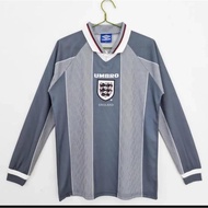 INGGRIS AWAY LONG SLEEVE RETRO JERSEY BAJU BOLA KLASIK LENGAN PANJANG 1996 GRADE ORI IMPORT JUMBO XX