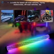 SECRETSPACE 30cm/1ft Remote Control Colorful LED Whip Lights Flagpole Antenna Whips APP RGB for UTV 