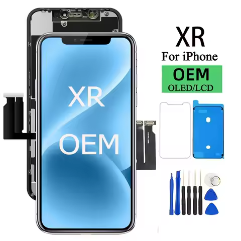 100% Excellent OLED Pantalla for iphone XR LCD Display Touch Screen Digitizer Assembly for iPhone XR