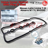 Nissan Genuine Valve Cover Gasket & Plug Seal 13270-ED50A-C008 Nissan Latio Livina 1.6 Almera N17L N