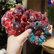 圣诞发圈韩国发圈猪大肠圈简约韩国女发圈法式发绳肥肠红头 tB4xcaGFx60224