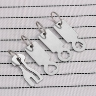 Shopping Trolley Token Stainless Steel Special-Shaped Metal Key Ring Foreign Supermarket Trolley Tok