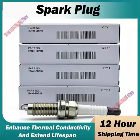 22401-ED71B FXE20HE11 1/4pcs Dual Iridium Spark Plug For Nissan Tiida X-Trail Sentra Note Cube Juke 