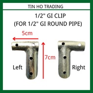 1/2" GI Clip (For 1/2" GI Round Pipe) (1 set)